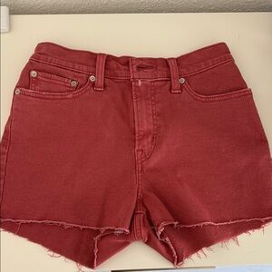 Levi's Women's Brick Red Jean Shorts